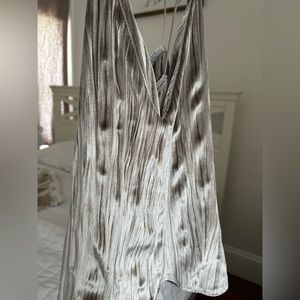 Missguided pleated velvet tank top